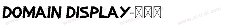 Domain Display字体转换